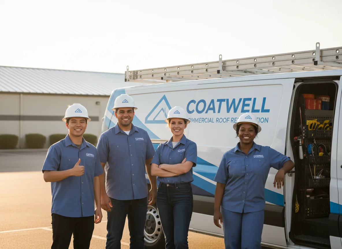 Commercial roof coating company in Danciger, TX